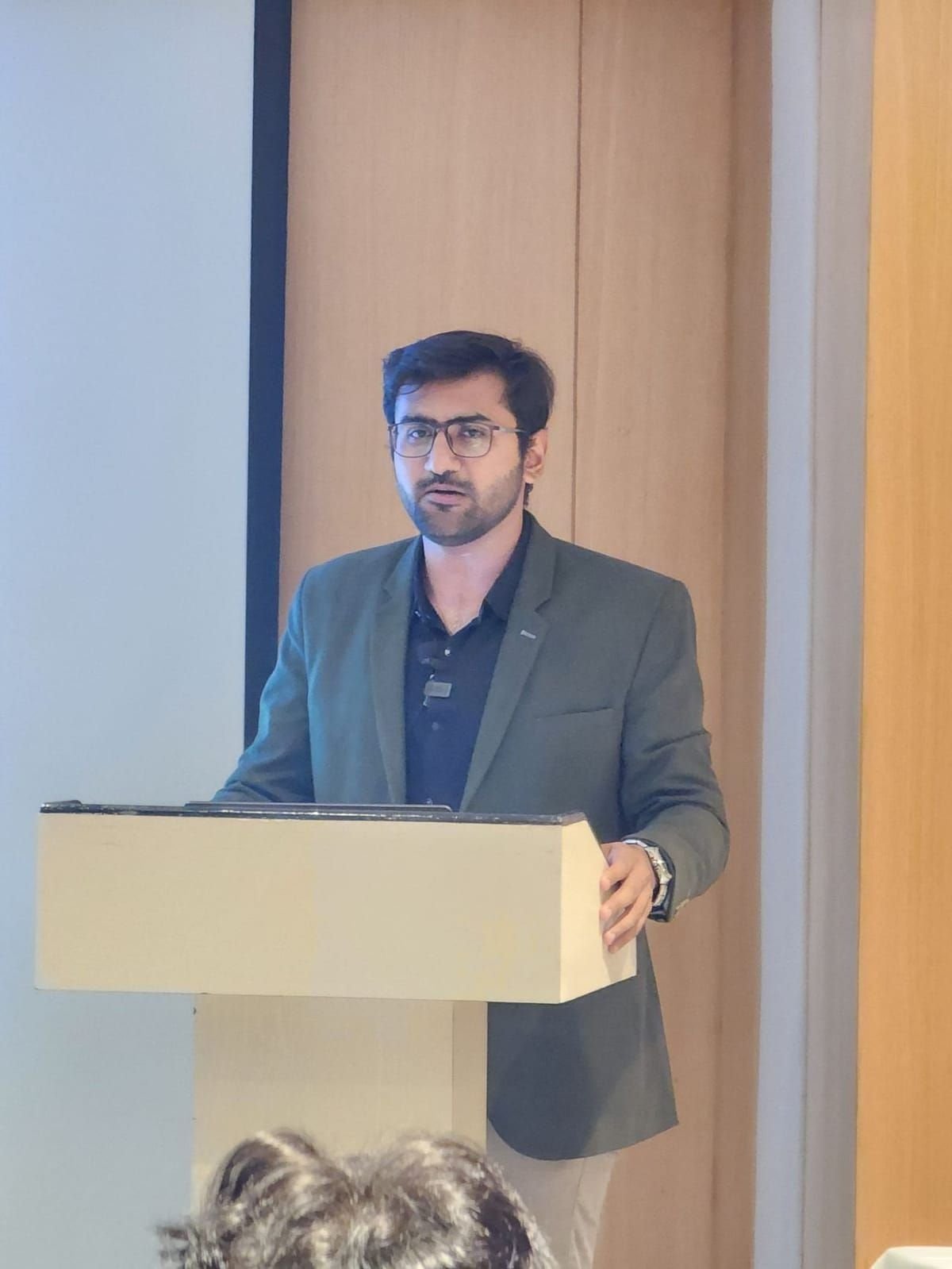 Viren Gajjar delivering a corporate training session